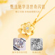 GLTEN Swarovski zirconium jasmine silver necklace female birthday Christmas gift light luxury niche pendant for girlfriend