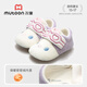 Shepherd boy infant soft cuddle shoes 2025 winter new baby girl cute soft sole plus velvet warm boy's front shoes cotton shoes Funny purple 15 shoe inner length 12.0cm/suitable for foot length 11.0cm