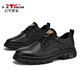 Bull Family Business Formal Leather Shoes Men's Shoes Autumn and Winter 2025 New Shoes Men's Casual Men's Genuine Leather Martin Boots Men's Black Four Seasons Shoes GN123101753 41 (Standard Sports Code)