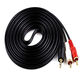 3.5mm one-to-two audio cable 3.5mm dual audio cable 2RCA double-head plug power amplifier computer speaker cable conversion line high-fidelity and cost-effective one-to-two 1.2 meters
