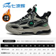 Qibohui (7-PE) boys' sports shoes and children's shoes 2025 winter new leather plus velvet and second cotton boys' non-slip and wear-resistant running shoes