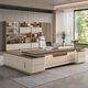 Litang light luxury boss desk office desk and chair combination simple modern president desk leadership office furniture manager executive desk 1.8 meters + double cabinets