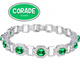 CORADE 32 carat emerald bracelet for women gold fashion colored gemstone bracelet bracelet green 0 carat emerald hand