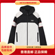 FILA ORIGINALE Fashionable Casual Sports Waterproof and Anti-fouling Loose Hooded Woven Jacket Men's Genuine Black S