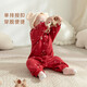 JELLYBABY Chinese style winter baby boy and girl infant jumpsuit jumpsuit one-month-old one-year-old suit New Year's greetings suit