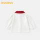 DUUDUU children's clothing children's long-sleeved shirt baby girl cartoon autumn clothes baby cute bottoming top white 90