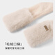 Pull-back hat for women, winter scarf, warm neck scarf, hat and gloves, one-piece gift, cute plush hat, velvet windproof and cold hat
