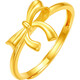 Saturday Blessing Girl's Thoughts Series Bow Gold Ring Price A0115489 Live No. 13 Approximately 2.74g