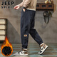 JEEP SPIRIT Jeep pants men's casual pants men's autumn and winter velvet thickened warm corduroy sports pants