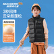 Skechers autumn and winter new style men's and women's duck down woven down jacket vest children's jacket L424K080