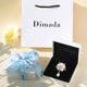 SNQP golden cherry blossom brooch corsage brooch women's accessories Korean style simple white gift box
