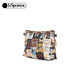 LeSportsac new butterfly stamp series gentle retro style double-layer coin purse clutch bag for women butterfly stamps