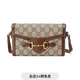 GUCCI Gucci Horsebit 1955 Series Mini Handbag Beige and Ebony One Size