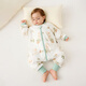 Tongtai (TONGTAI) baby autumn and winter double-layer sleeping bag pure cotton baby split-leg one-piece pajamas children's anti-jump and anti-kick quilt green M