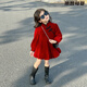 One-year-old girl baby clothes winter scratching dress Chinese style children's clothing new New Year 2025 girls plus velvet baby Yang red plus velvet high quality 90