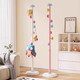 Children's clothes hanger floor-standing Internet celebrity mushroom clothes hanger girls' bedroom pole coat rack small space bag holder cream white beautiful storage-easy hanging and removal