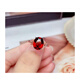 Yuzawa natural garnet ring for women 925 silver plated 18K rose gold personalized simple wine ruby ring gift for women white 925 silver plated platinum + identification certificate opening adjustable