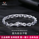 Aido Diamond pt950 platinum wolf head bracelet for men, platinum bracelet, domineering and high-end jewelry, weight 28.48g, length 16cm, thickness about 6.0mm
