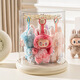 E7 Life Labubu Pendant Display Box Rotating Transparent Labubu Plush Doll Doll Figure Blind Box Storage Display Stand
