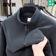 Yalu Jacket Men's Autumn and Winter Outdoor Casual Fleece Polar Fleece Reversible Front Clothes Stand Collar Jacket Men's Medium Gray XL /175 Recommended 130-150Jin Jin equals 0.5kg