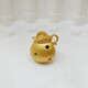 18K gold diamond gourd pendant, Chinese style design, 18K gold colorful treasure money bag pendant, birthday gift necklace for girlfriend, yellow colorful lucky bag