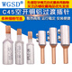 Dafuri C45 circuit breaker electric meter special copper-aluminum connector transition connection aluminum wire nose pin terminal block screw type丨air switch pin丨10-25 square丨heat shrink tube included