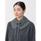 MUJI relieves itchy neck merino wool balaclava wool hat gray 5A