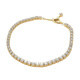 PANDORA Pandora inlaid design 14K gold-plated bracelet women's gold gold-plated 16 brand original box