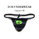 Men's underwear low-waist sexy cartoon bear trendy thong T-pants polyester personality Internet celebrity sexy temptation single butt sky blue + red M