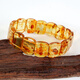 Yuzhi 1 object 1 certificate 1 shot natural amber flower amber hand row square hand brand bracelet female mother best friend gift flower amber hand row unique product G727