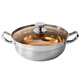 GEEGO304 stainless steel hot pot special pot soup pot hot pot basin induction cooker hot pot shabu-shabu pot household double-ear stew pot 304 steel hot pot with lid 32cm