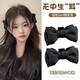 Xiao Panda Princess Head Black Bow Small Clip Female Hairpin Elf Ear Bangs Clip Hairpin Behind the Ear Side Clip Headdress 1# Main Image Style Black Bow 1 Pair