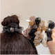 Hair tie rubber band new style rhinestone mesh headband for women simple temperament high-end organza hair tie organza sparkling diamond hair rope - mixed pack - 6 pieces