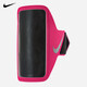 Nike (NIKE) LAN running armband mobile phone bag sports leisure running fitness outdoor storage colorful armband fluorescent green NR light pink NRN65698OS