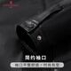 Montagut gift box, wear-resistant and comfortable & diamond plus velvet, autumn and winter leather jacket, men's business casual lapel jacket, black 3XL /56