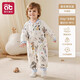 AIBEDILA (AIBEDILA) baby quilted jumpsuit, autumn and young months old outing cuddle clothing, thickened warm pajamas, winter baby clothes, medium thick style, room temperature 10-18, Musical Bear Paradise 66cm (recommended 13-16Jin Jin is equal to 0.5 kg)