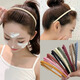 Case makeup Chinese Valentine's Day special non-slip toothed hairband for summer women 2024 new high-end pressure-sensitive hairband broken hair hairpin headwear black + khaki