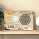 KODO Creative Simple Desktop Clock Office Ornaments Perpetual Calendar Bedroom Living Room Table Clock Silent Home Desktop Clock Alpine Flowing Water Calendar 20*30cm No Specifications