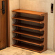 Wooden Shuangfu shoe rack simple home door multi-layer entry shoe cabinet living room small dormitory storage rack