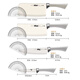 DL东来刀具套装德国工艺厨房全套刀具切菜刀水果刀白色水果辅食刀 切片刀+骨刀-送刀套 2件套