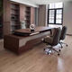 Suyu New Chinese Style Desk Solid Wood Boss Desk Simple Modern Chairman Executive Desk Walnut President Desk Computer Desk Customized Size and Color Please Contact Customer Service