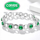 CORADE 32 carat emerald bracelet for women gold fashion colored gemstone bracelet bracelet green 0 carat emerald hand