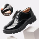 Xi'er boys' leather shoes black British style student soft bottom boy flower girl suit performance leather shoes campus performance leather shoes [Black (M-9); 32 yards / inner length 19.7cm