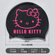 Kitty swimming cap black silicone waterproof double-sided printing plus size women's high elasticity and comfort black kitty waterproof swimming cap + nose clip earplugs