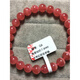 Zhou Runxi natural Argentinian ice type rhodolite bracelet pork belly crystal bracelet for women single circle to attract peach blossoms and prosperous husband gift Q12 diameter 9.5MM