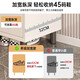Entry solid wood core shoe cabinet home entrance indoor wall entrance cabinet integrated large capacity storage cabinet shoe rack three doors and one drawer Yunxi white + black rails 90cm