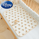 Disney (Disney) baby diaper pad, waterproof, washable and breathable, newborn baby pure cotton gauze sheet, large size mattress care pad, wrinkled cotton gauze diaper pad, cream color - Xingyue Bear 100x140cm