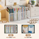 Kunfeng student book box desk storage box organizer bag placement artifact wheeled book basket large capacity iron storage box white mobile upgrade