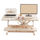 Standing desk notebook desktop computer elevated rack adjustable folding bracket lifting desktop workbench frost white 80cm single layer pneumatic X-shaped mechanical design assembly