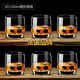 Lemeiya Bow and Arrow Round Whiskey Cup Home Cup Wine Glass Glass Beer Cup Spirit Glass Water Cup 310ml/6 Pack Round Wine Glass